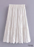 Boho Skirts in Mariana in Lace White, Purple and Black For Women
